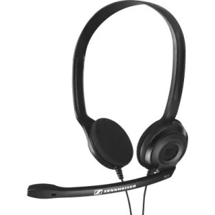 Sennheiser PC 3 Chat Wired On Ear Headphones with Mic Black Sennheiser PC 3 Chat Wired On Ear Headphones with Mic Black