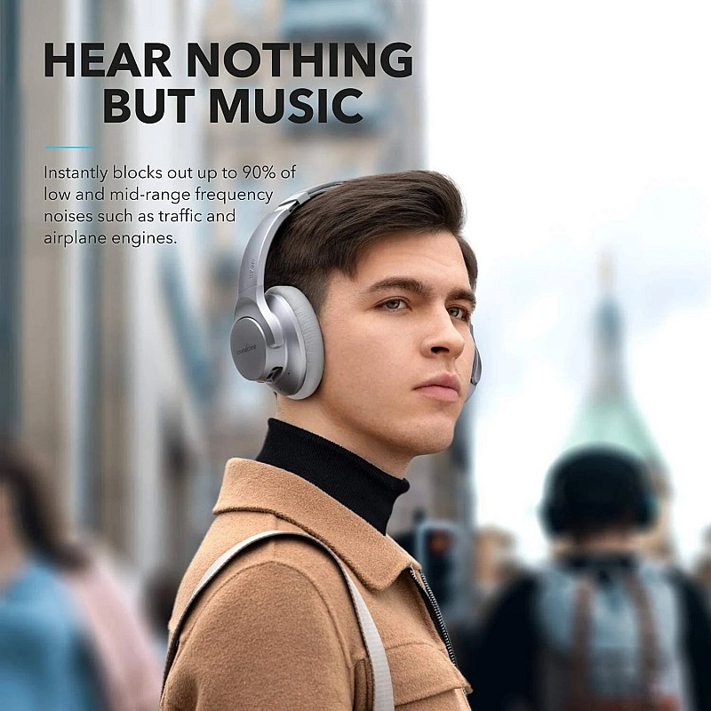 Anker Soundcore Life Q20 Hybrid Active Noise Cancelling Headphones Gray