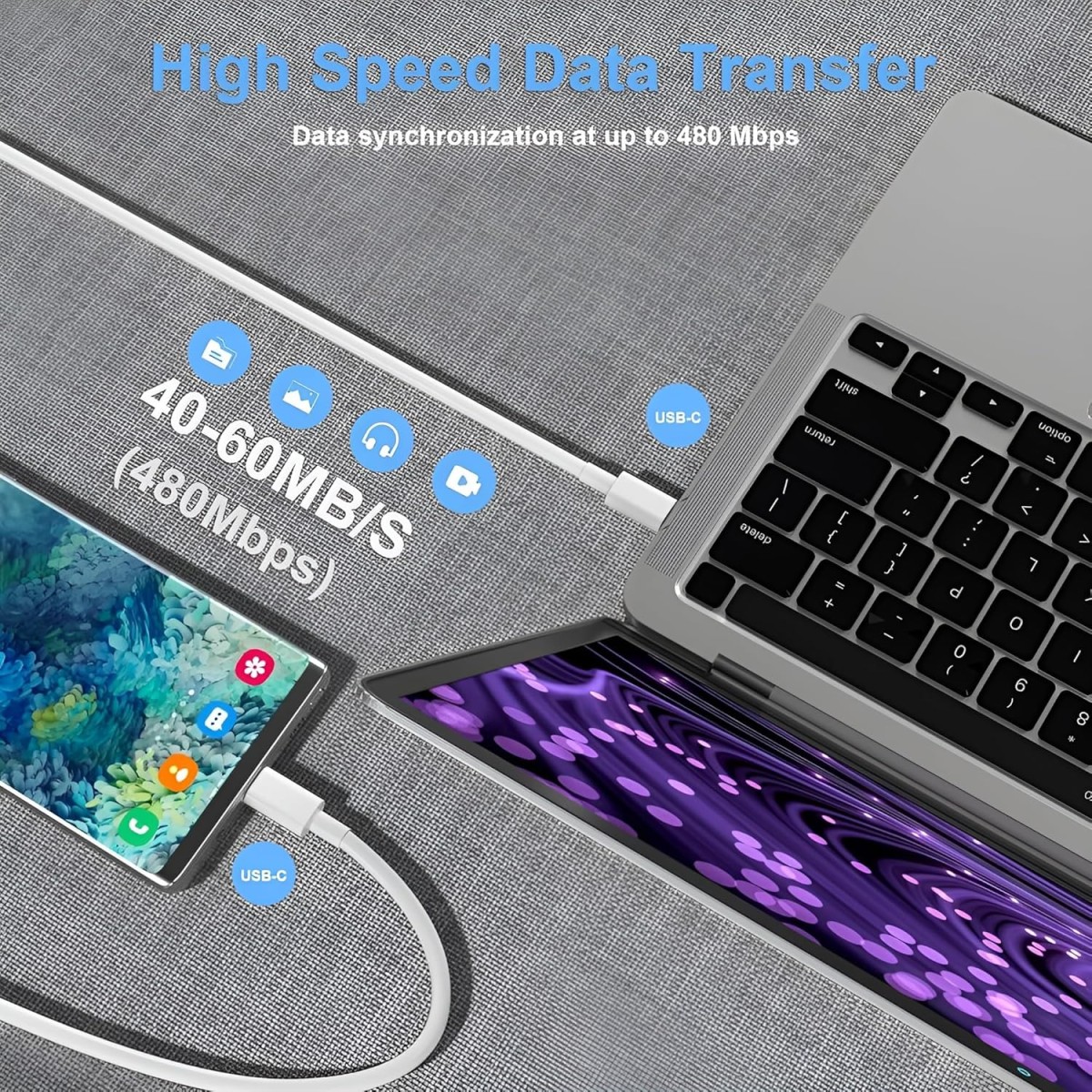 Apple 60W USB-C Charge Cable (1m)