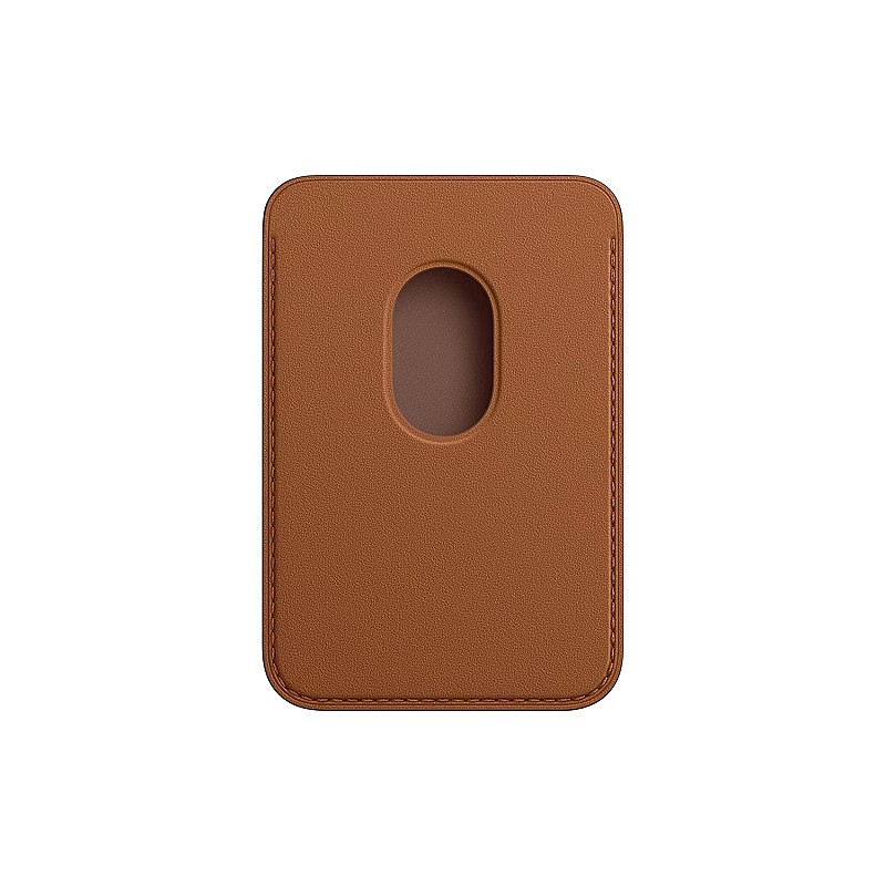 Apple Leather Wallet with MagSafe for iPhone-Saddle Brown