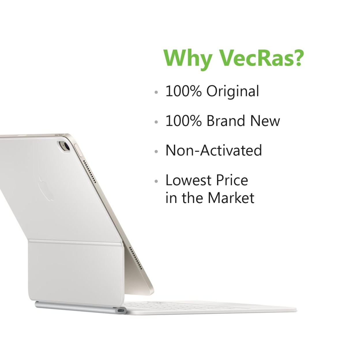 Apple Magic Keyboard for iPad Air 13 inch MJQL3HN/A Bluetooth Tablet Keyboard (White) Apple Magic Keyboard for iPad Air 13 inch MJQL3HN/A Bluetooth Tablet Keyboard (White)