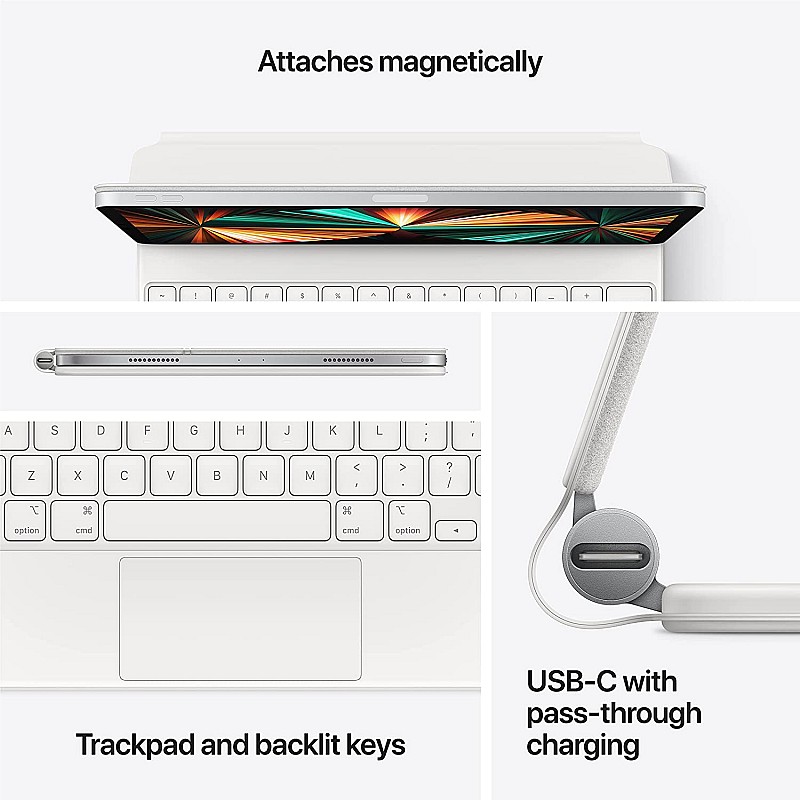 Apple Magic Keyboard for iPad Pro 11-inch 3rd, 2nd and 1st Generation and iPad Air 5th and 4th Generation Black