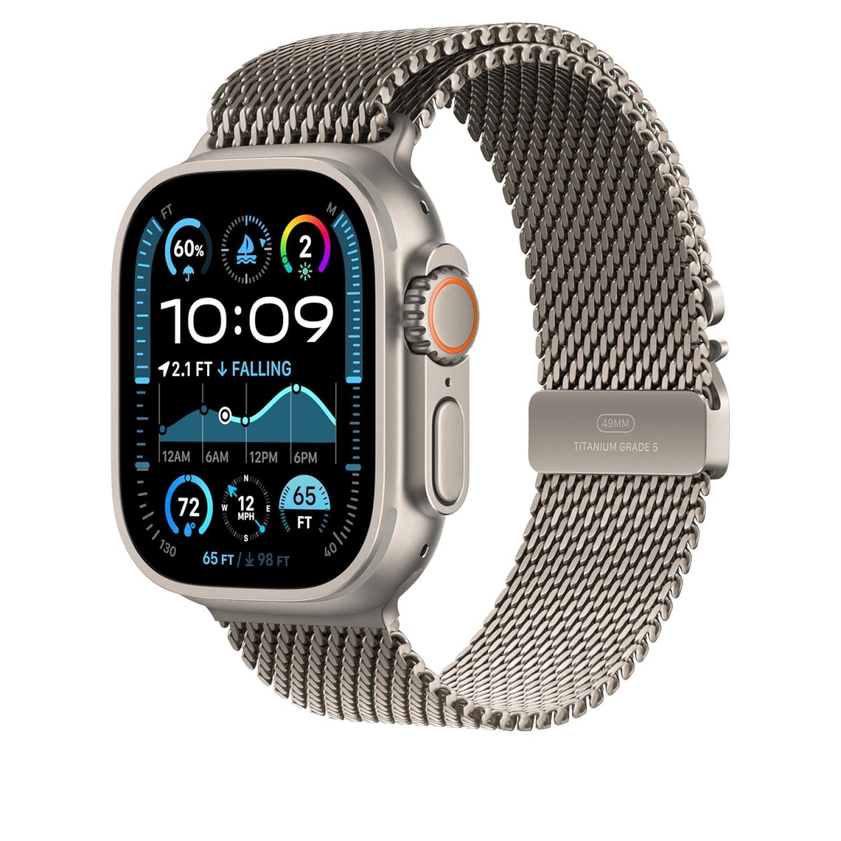 Apple Watch Band - Milanese Loop - 49mm - Natural - Large