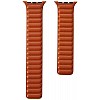 Apple Watch Leather Link 40mm-California Poppy-Small Watch Band