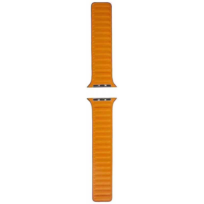 Apple Watch Leather Link 40mm-California Poppy-Small Watch Band