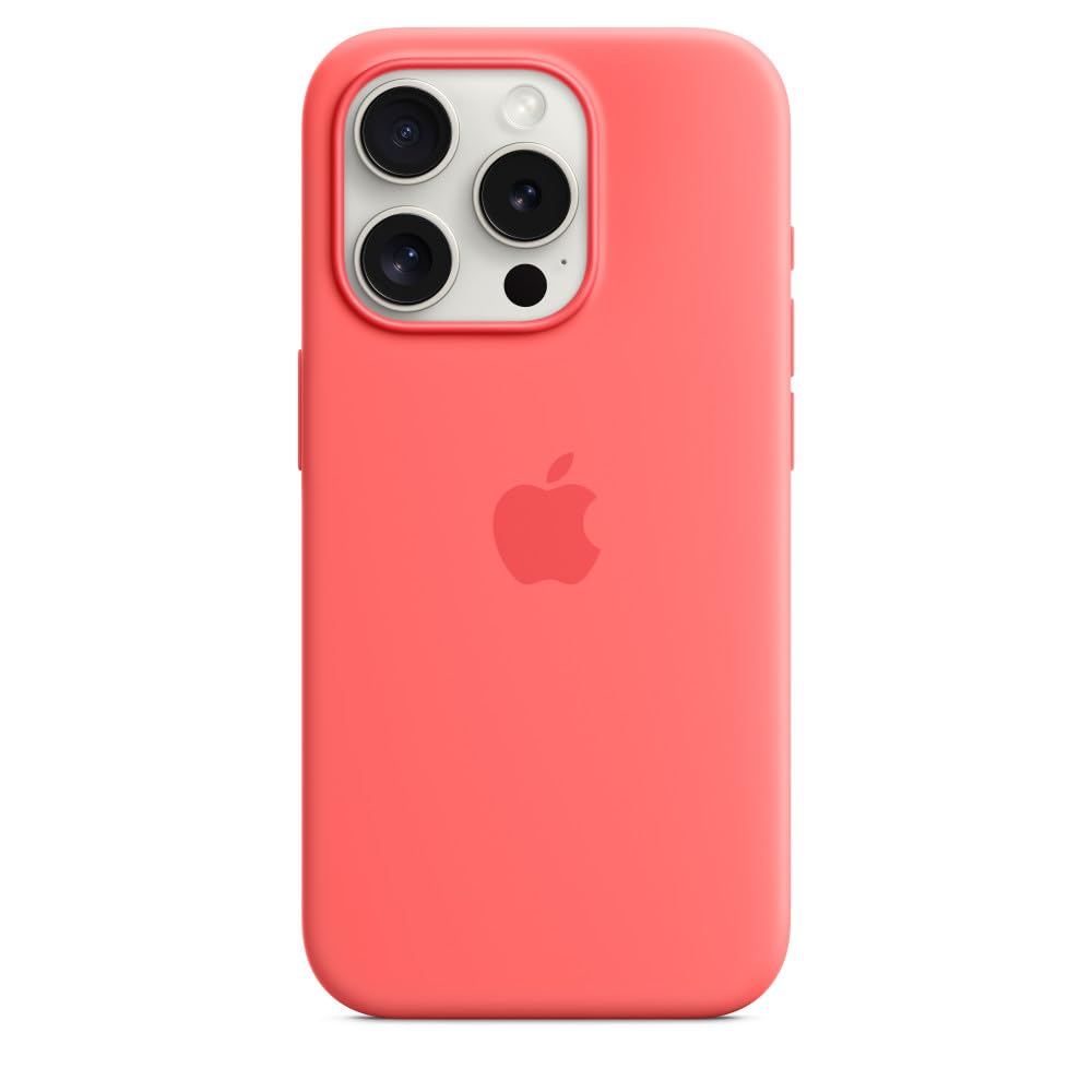 Apple iPhone 15 Pro Silicone Case with MagSafe - Guava ​​​​​​​