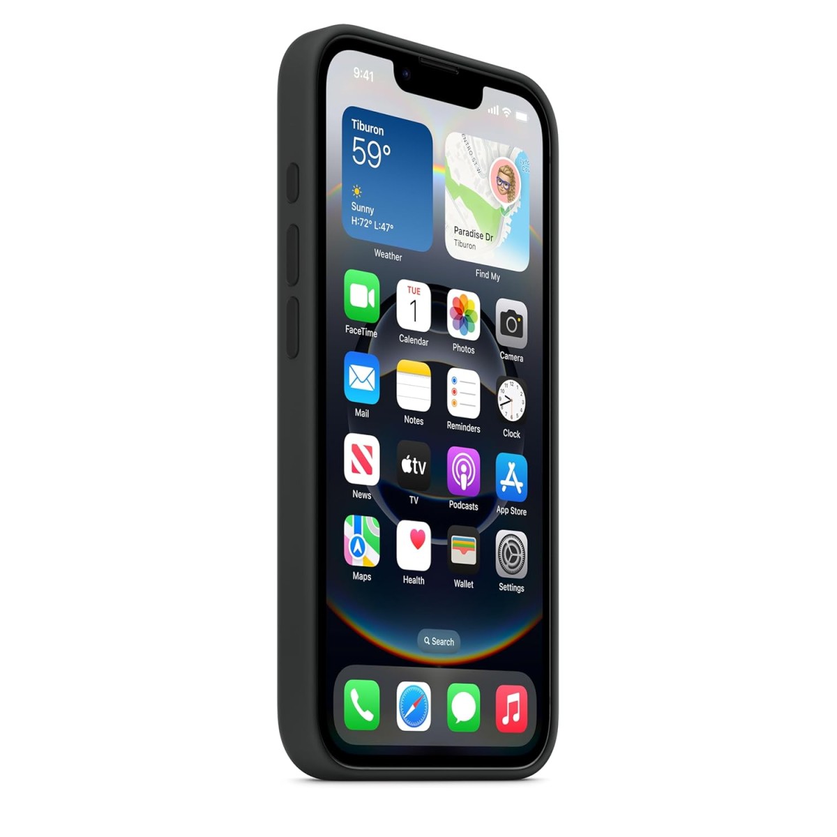 Apple iPhone 16e Silicone Case – Black
