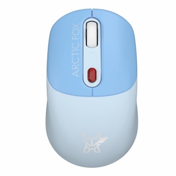 Arctic Fox ProMaxe Wireless Mouse | 2400 DPI |2.4 GHz with USB Nano Receiver | High Precision Optical Tracking| for PC/Mac/Laptop - Whispy Blue