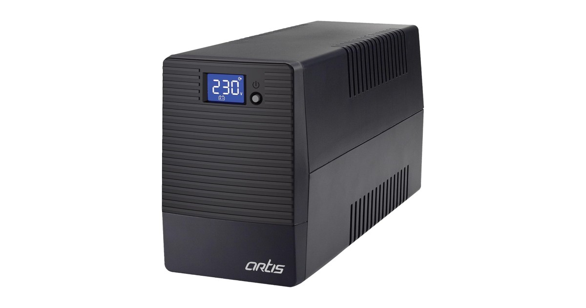 Artis 600VA LCD Touchscreen UPS for Personal Computers, Desktop PCs ...