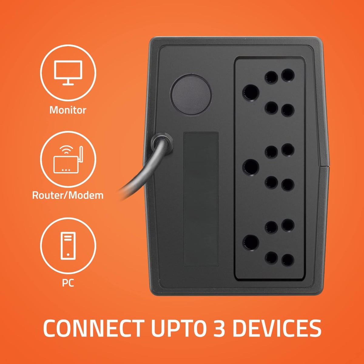 Artis 600VA LCD Touchscreen UPS for Personal Computers, Desktop PCs, Laptops, Routers, Networking Devices and Gaming Consoles Artis 600VA LCD Touchscreen UPS for Personal Computers, Desktop PCs, Laptops, Routers, Networking Devices and Gaming Consoles