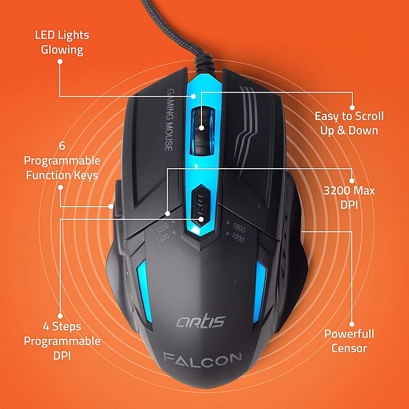 Artis Falcon Optical Gaming Mouse