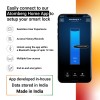 Atomberg SL 1 Smart Door Lock | 6 Ways Unlocking | Fingerprint | PIN | OTP | NFC Card | Atomberg Home App (Data Stored in India) | Key | 5 Stainless Steel Bolt | 2 Year Warranty by Atomberg (Black)