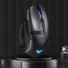 Aula F812 Wired Gaming Mouse, Macro - Hexagonal Computer Mice with RGB Backlit |7 Customized Marco Keys with Light Effect, Adjustable 4800 DPI Optical Sensor (Black)