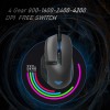 Aula F812 Wired Gaming Mouse, Macro - Hexagonal Computer Mice with RGB Backlit |7 Customized Marco Keys with Light Effect, Adjustable 4800 DPI Optical Sensor (Black)