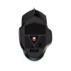 Aula F812 Wired Gaming Mouse, Macro - Hexagonal Computer Mice with RGB Backlit |7 Customized Marco Keys with Light Effect, Adjustable 4800 DPI Optical Sensor (Black)