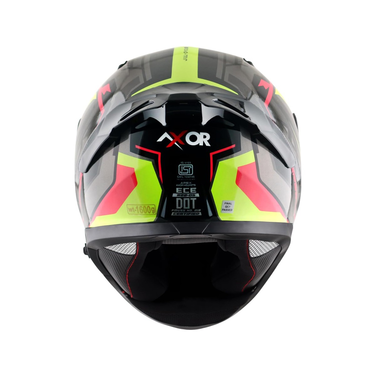 Axor Apex Roadtrip ISI DOT & ECE Certified Full Face Dual Visor Helmet for Men and Women with Outer Clear Visor and Inner Smoke Sun Visor ( Black Grey Helmet, Size: L)