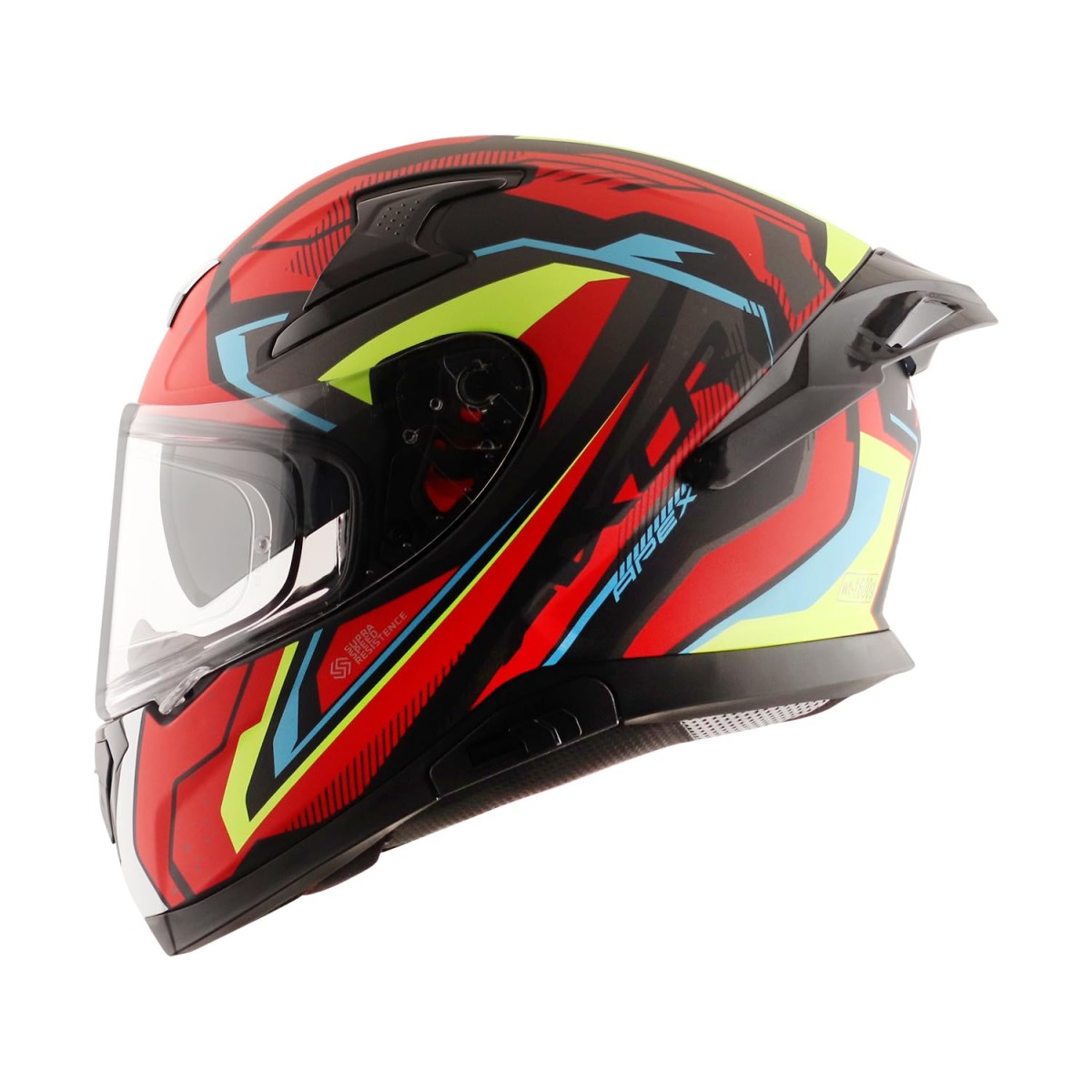 Axor Apex Roadtrip ISI DOT & ECE Certified Full Face Dual Visor Helmet for Men and Women with Outer Clear Visor and Inner Smoke Sun Visor ( Black Grey Helmet, Size: L)