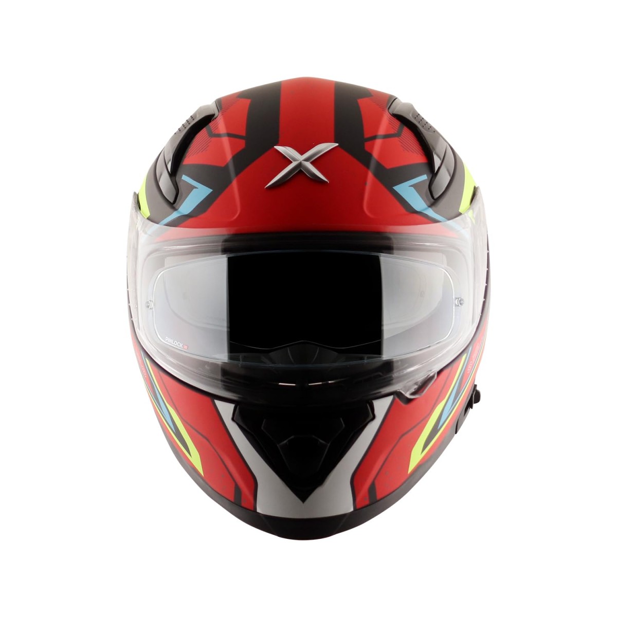 Axor Apex Roadtrip ISI DOT & ECE Certified Full Face Dual Visor Helmet for Men and Women with Outer Clear Visor and Inner Smoke Sun Visor ( Black Grey Helmet, Size: L)