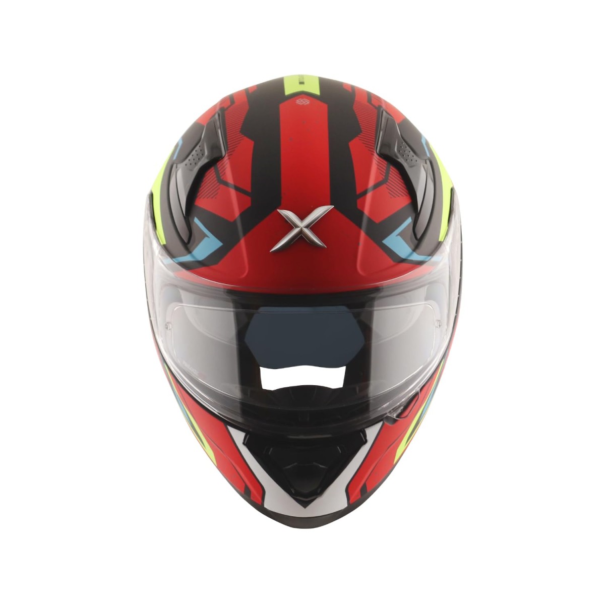 Axor Apex Roadtrip ISI DOT & ECE Certified Full Face Dual Visor Helmet for Men and Women with Outer Clear Visor and Inner Smoke Sun Visor ( Black Grey Helmet, Size: L)