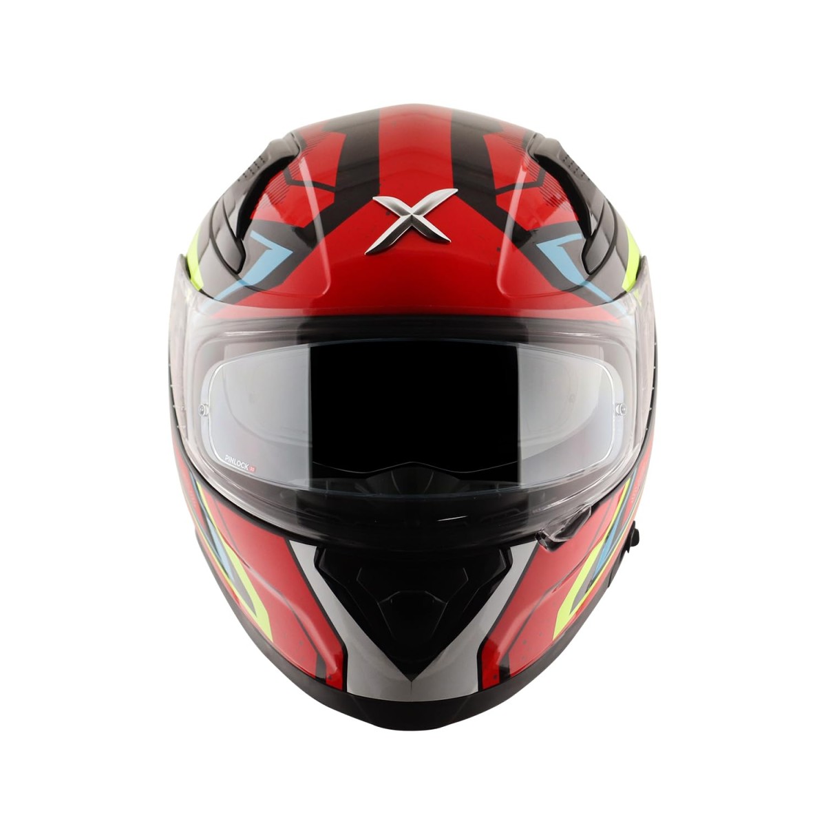 Axor Apex Roadtrip ISI DOT & ECE Certified Full Face Dual Visor Helmet for Men and Women with Outer Clear Visor and Inner Smoke Sun Visor ( Black Grey Helmet, Size: L)