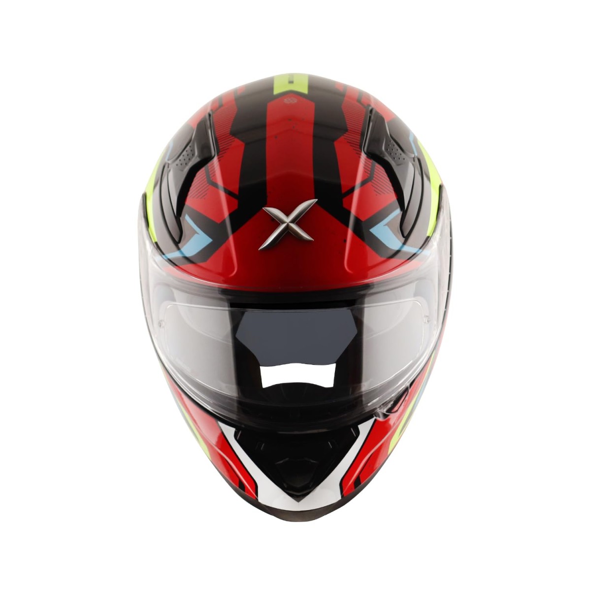 Axor Apex Roadtrip ISI DOT & ECE Certified Full Face Dual Visor Helmet for Men and Women with Outer Clear Visor and Inner Smoke Sun Visor ( Black Grey Helmet, Size: L)