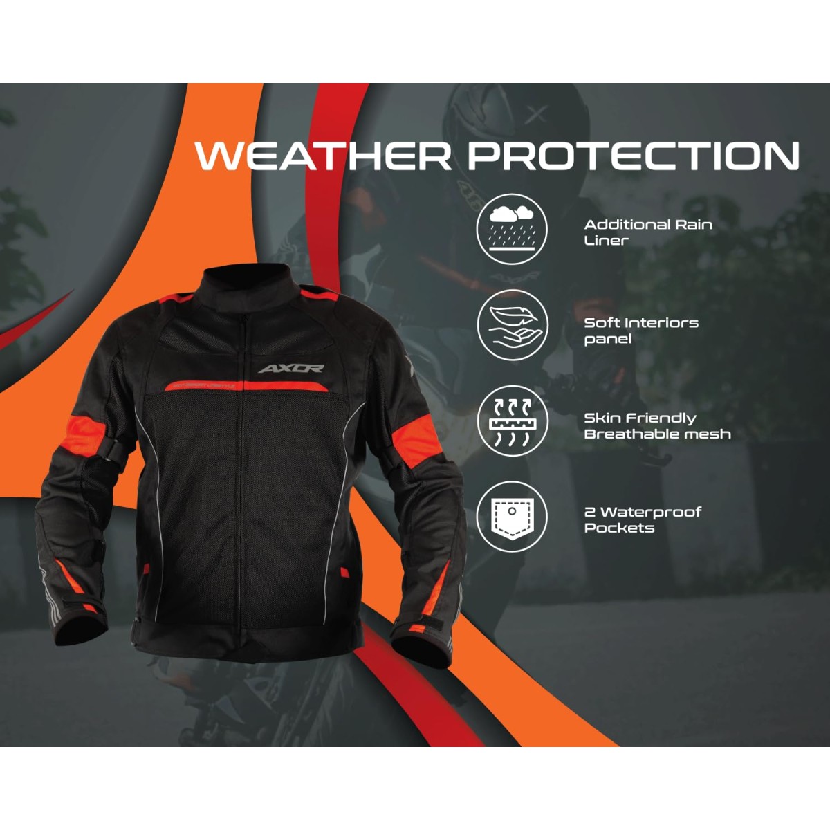 Axor Cruise 2 Jacket Black Neon Yellow-M