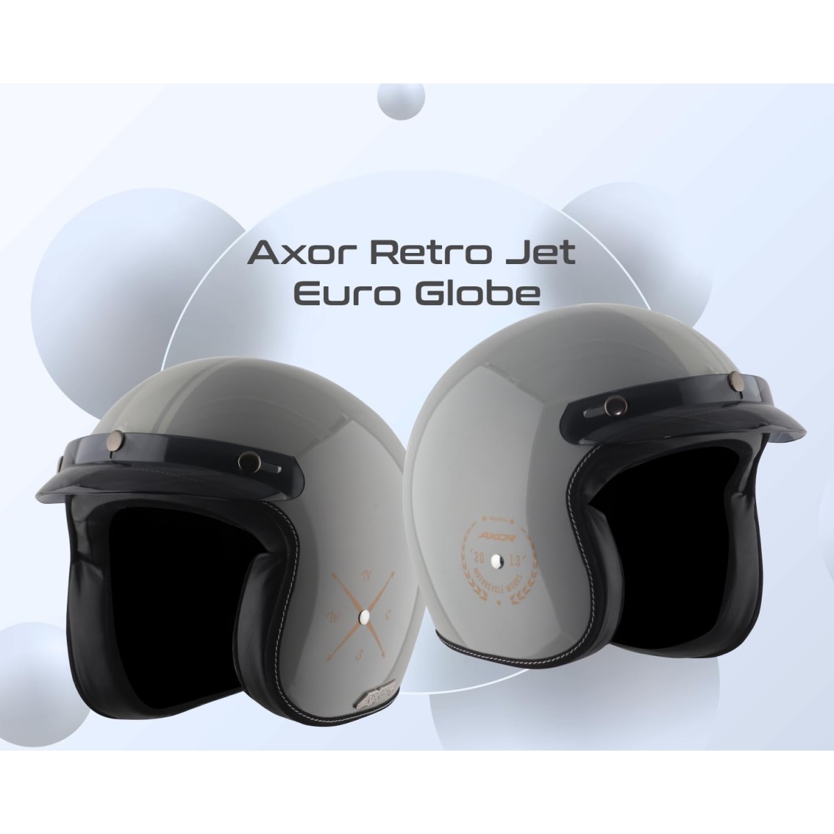Axor Retro Jet Euro Globe Cool Grey Helmet -M