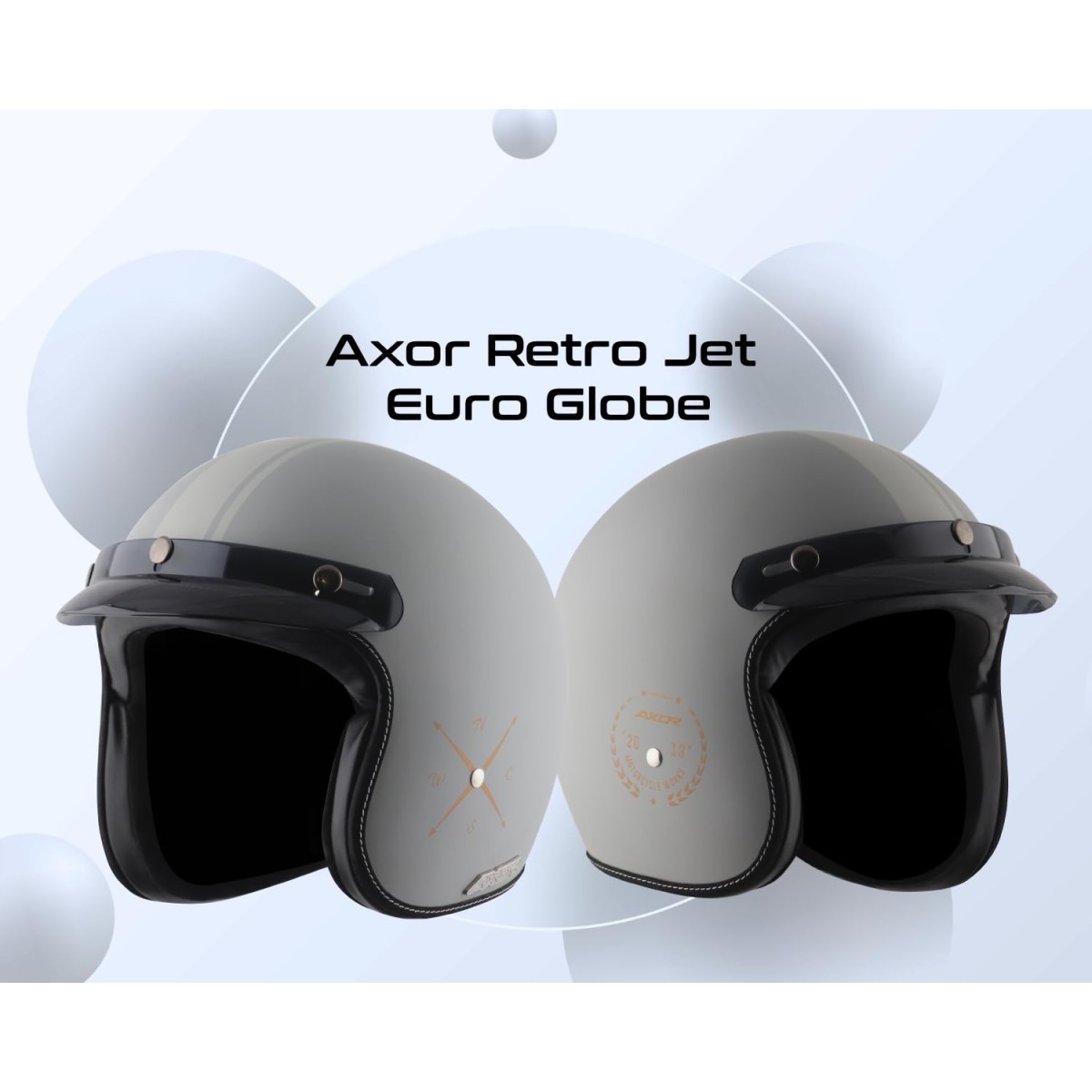 Axor Retro Jet Euro Globe Cool Grey Helmet -M
