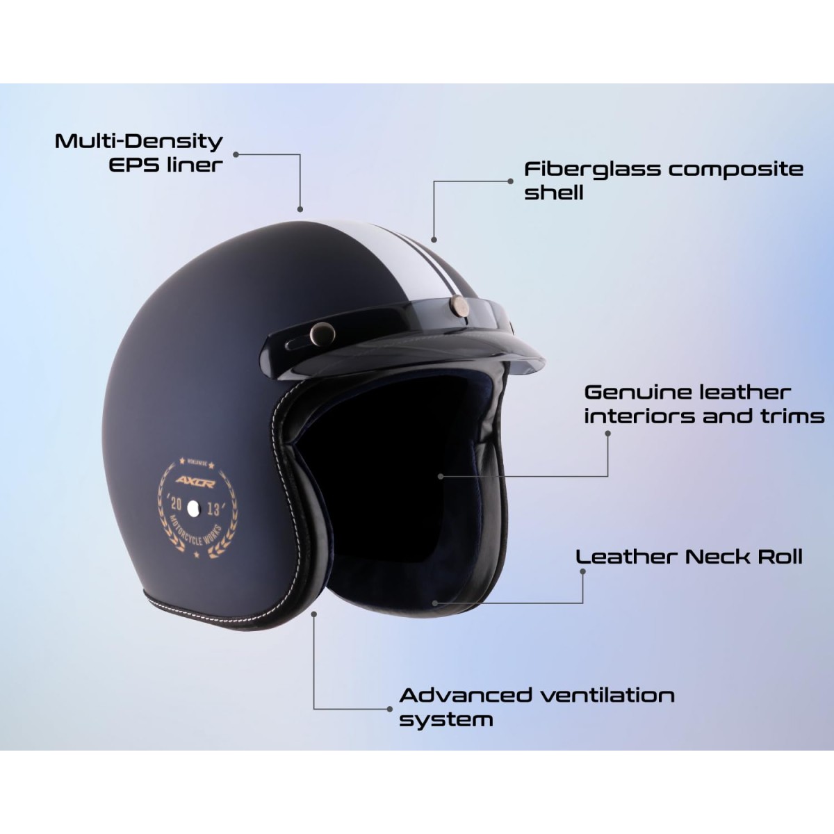 Axor Retro Jet Euro Globe Cool Grey Helmet -M