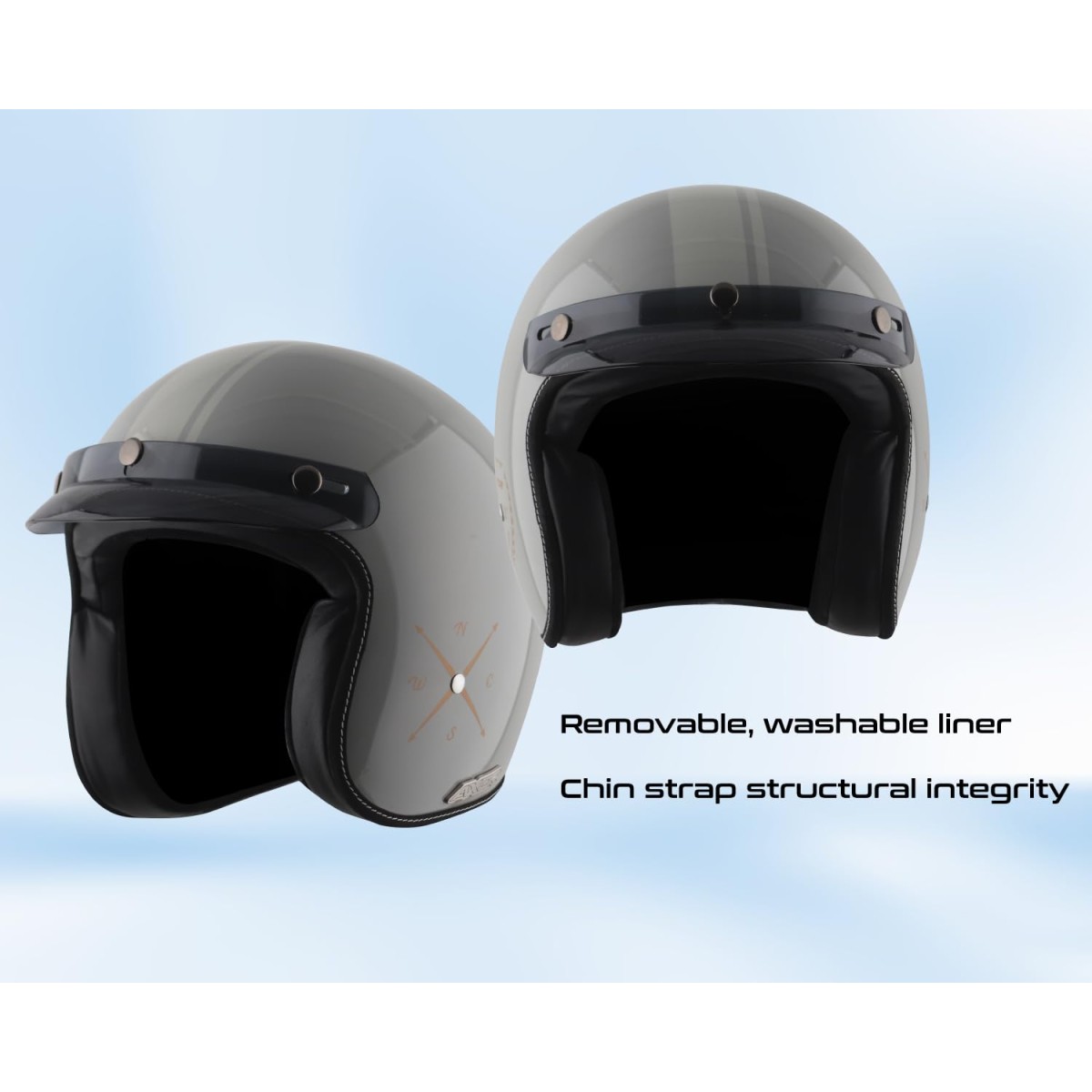 Axor Retro Jet Euro Globe Cool Grey Helmet -M