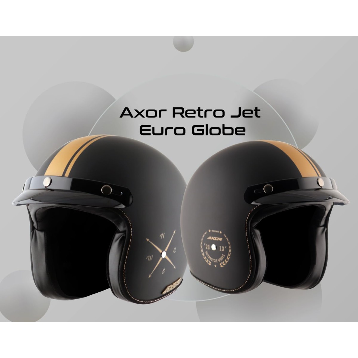 Axor Retro Jet Euro Globe Cool Grey Helmet -M