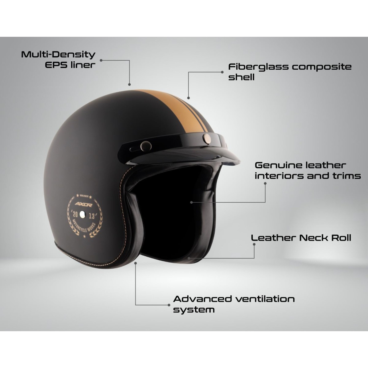 Axor Retro Jet Euro Globe Cool Grey Helmet -M