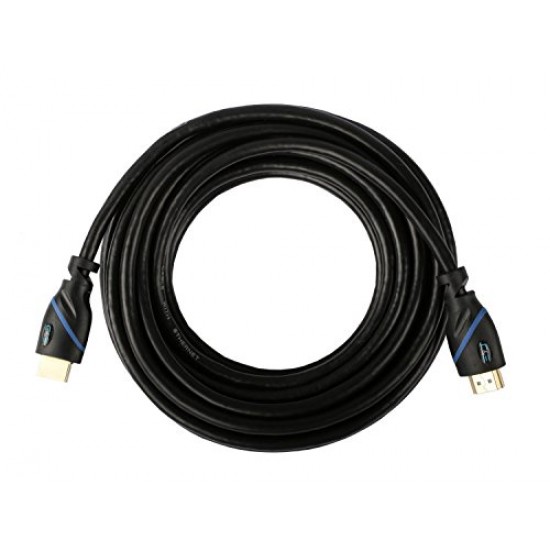 C&E High Speed HDMI Cable 15 ft. 4K Resolution (4.5m) Supports Ethernet, HD