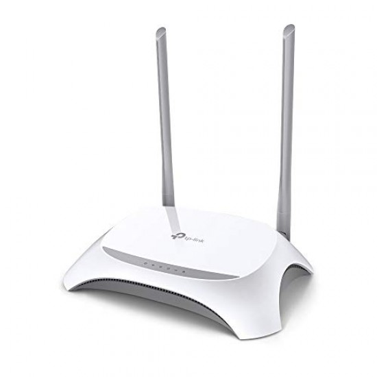 TP-Link TL-MR3420 300 Mbps 3G/4G Wi-Fi Router, 1 USB 2.0 Port, WPS Button, No Configuration Required, Bandwidth Control