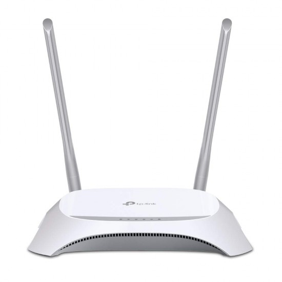 TP-Link TL-MR3420 300 Mbps 3G/4G Wi-Fi Router, 1 USB 2.0 Port, WPS Button, No Configuration Required, Bandwidth Control