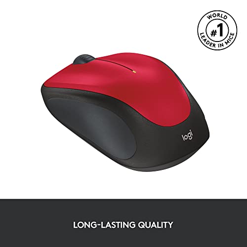 Logitech M235 Wireless Mouse, 1000 DPI Optical Tracking, 12 Month Life ...