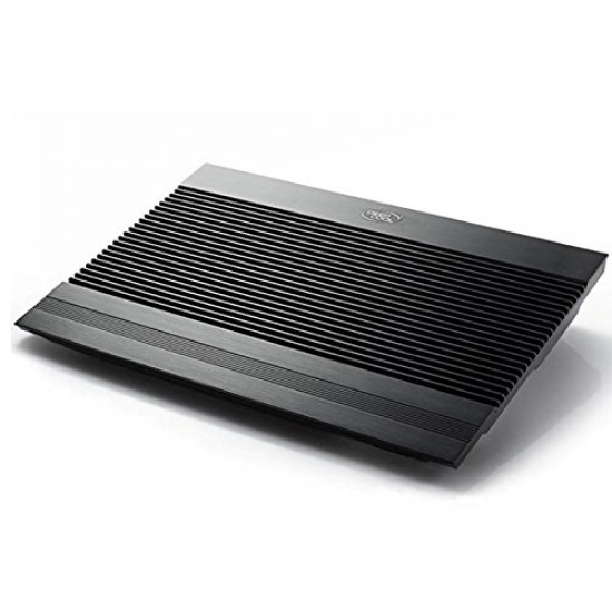 DEEPCOOL N8 Ultra Black Aluminium Notebook Cooler Upto 17? W/Dual 140MM Fan W/Adjustable Speed and 4USB Ports