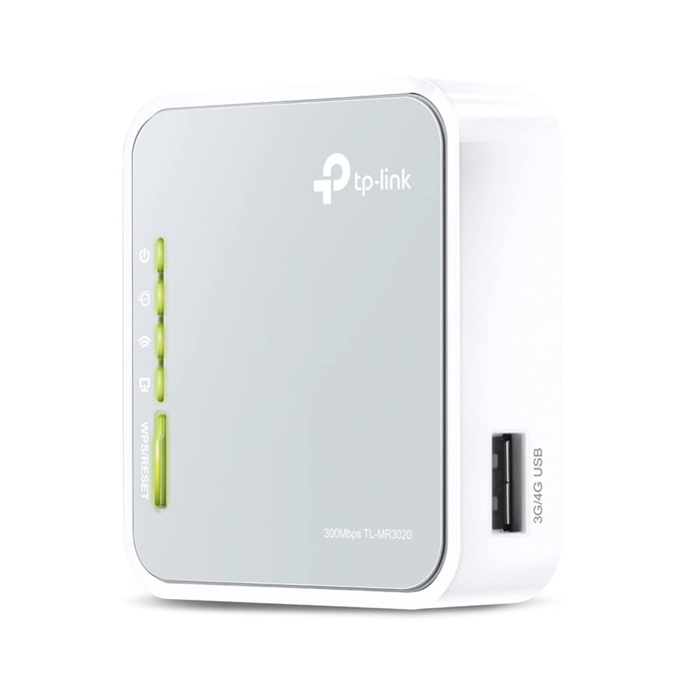 TP-Link 300Mbps Wireless 3G/4G Portable Router(TL-MR3020) with Mini USB Port Grey