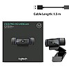 Logitech C920 HD Pro Webcam, Full HD 1080p/30fps Video Calling, Clear Stereo Audio (Black)