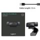 Logitech C920 HD Pro Webcam, Full HD 1080p/30fps Video Calling, Clear Stereo Audio (Black)