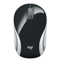 Logitech M187 Ultra Portable Wireless Mouse, 2.4 GHz with USB Receiver (Black)