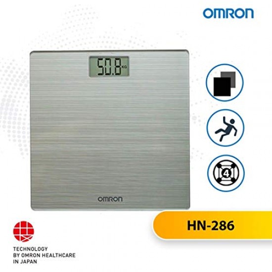 Omron HN 286 Ultra Thin Automatic Personal Digital Weight Scale With Large LCD Display