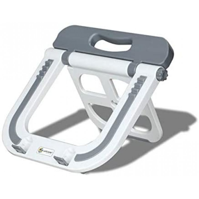 Lapcare Multi Functional Laptop Stand with Auto-Lock Joint and Max Load of 10Kg (White)