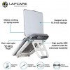 Lapcare Multi Functional Laptop Stand with Auto-Lock Joint and Max Load of 10Kg (White)