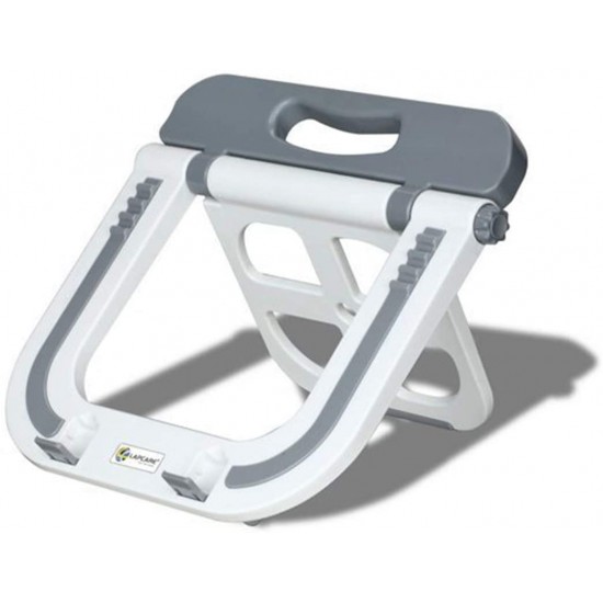 Lapcare Multi Functional Laptop Stand with Auto-Lock Joint and Max Load of 10Kg (White)