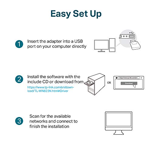 TP-Link USB WiFi Adapter for PC TL-WN725N N150 Wireless Network Adapter for Desktop TP-Link USB WiFi Adapter for PC TL-WN725N N150 Wireless Network Adapter for Desktop