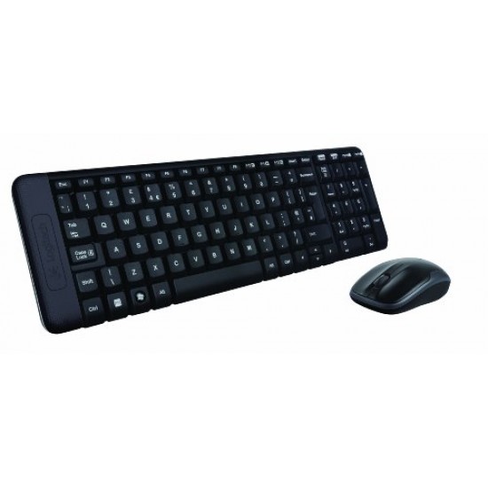 Logitech MK220 Wireless Keyboard and Mouse Combo (Black)