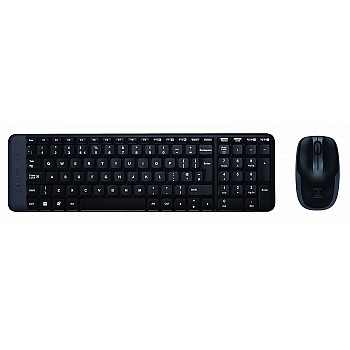 Logitech MK220 Wireless Keyboard and Mouse Combo (Black)