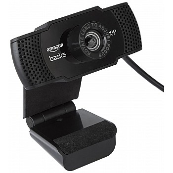 Amazon Basics Manual Focus Full HD 1080P 2.1 Megapixel 30 FPS Web Camera (Black)