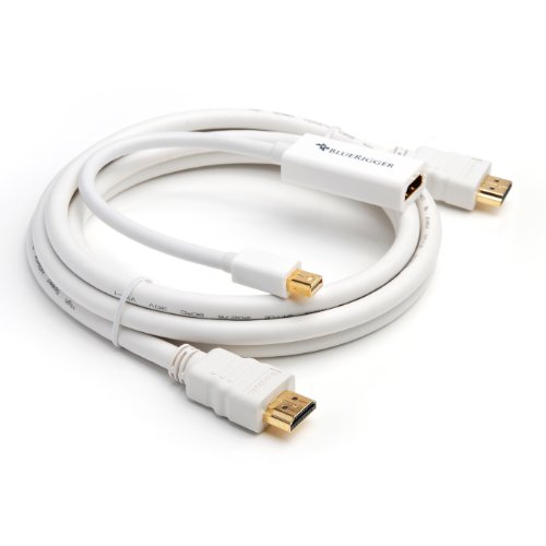 BlueRigger Bundle - Premium Mini DisplayPort (Mini DP) to HDMI Female Adapter + HDMI Cable (6 Feet / 1.8 Meters) BlueRigger Bundle - Premium Mini DisplayPort (Mini DP) to HDMI Female Adapter + HDMI Cable (6 Feet / 1.8 Meters)